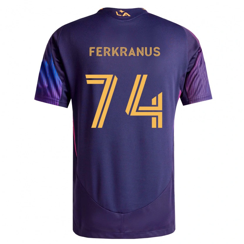 Danxen Men Marcus Ferkranus #74 Deep Purple Yellow Away Jersey 2026/27 T-Shirt