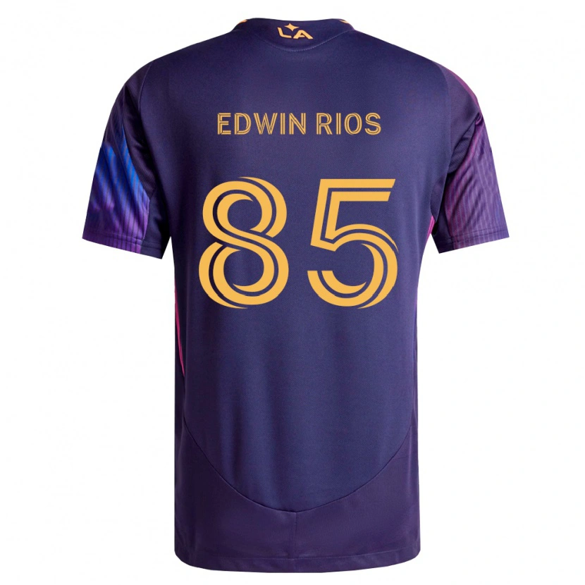 Danxen Men Edwin Ríos #85 Deep Purple Yellow Away Jersey 2026/27 T-Shirt