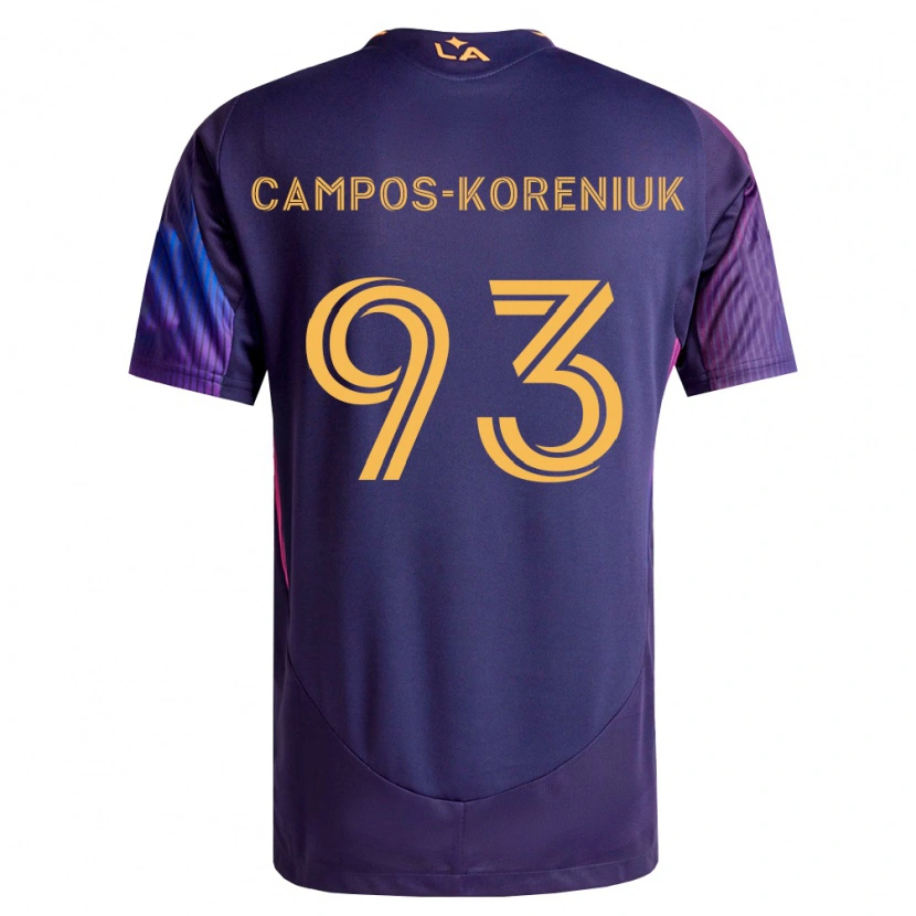 Danxen Men K Campos-Koreniuk #93 Deep Purple Yellow Away Jersey 2026/27 T-Shirt
