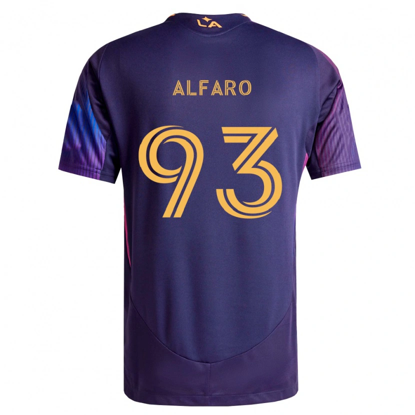 Danxen Men Tony Alfaro #93 Deep Purple Yellow Away Jersey 2026/27 T-Shirt