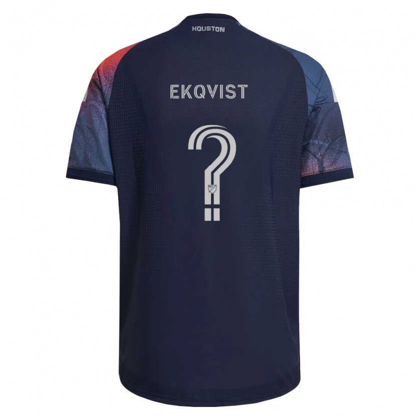 Danxen Men Akseli Ekqvist #0 Deep Blue White Orange Away Jersey 2026/27 T-Shirt