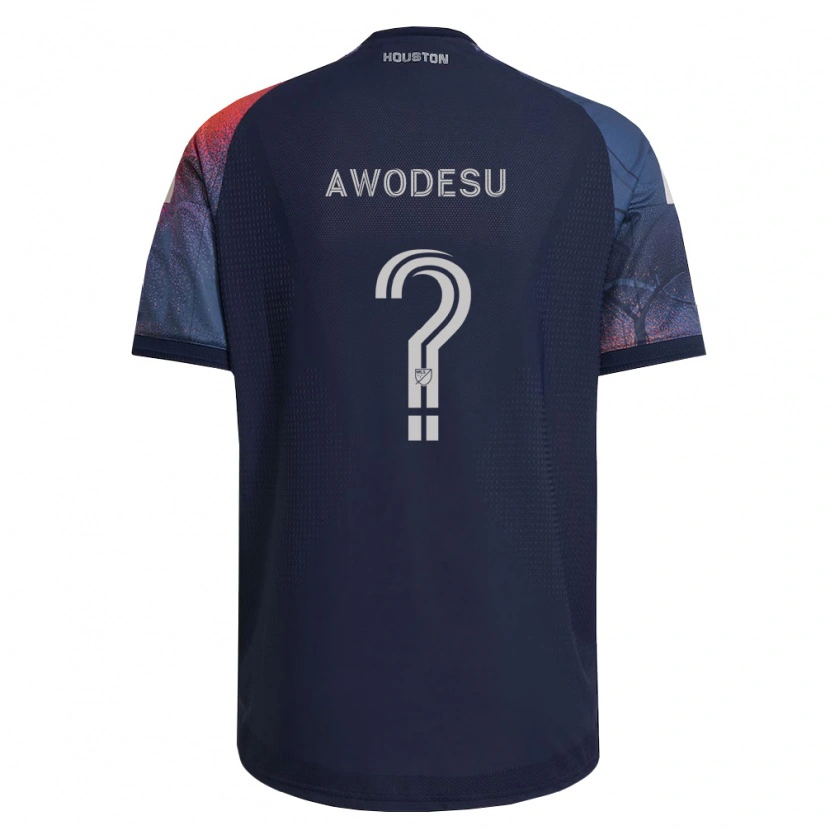 Danxen Men Femi Awodesu #0 Deep Blue White Orange Away Jersey 2026/27 T-Shirt