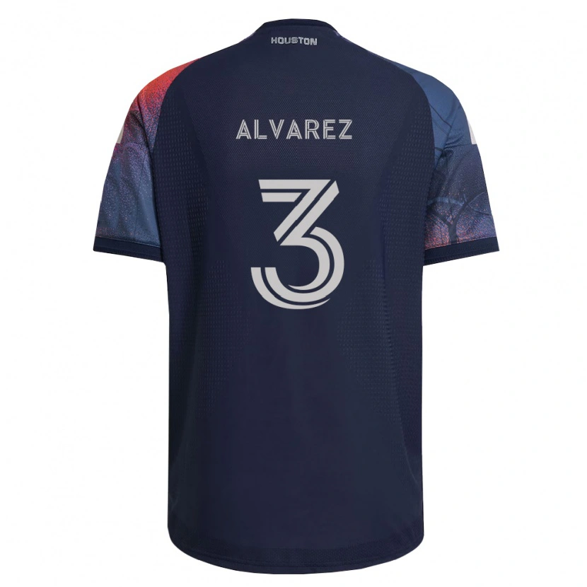Danxen Men Santiago Alvarez #3 Deep Blue White Orange Away Jersey 2026/27 T-Shirt