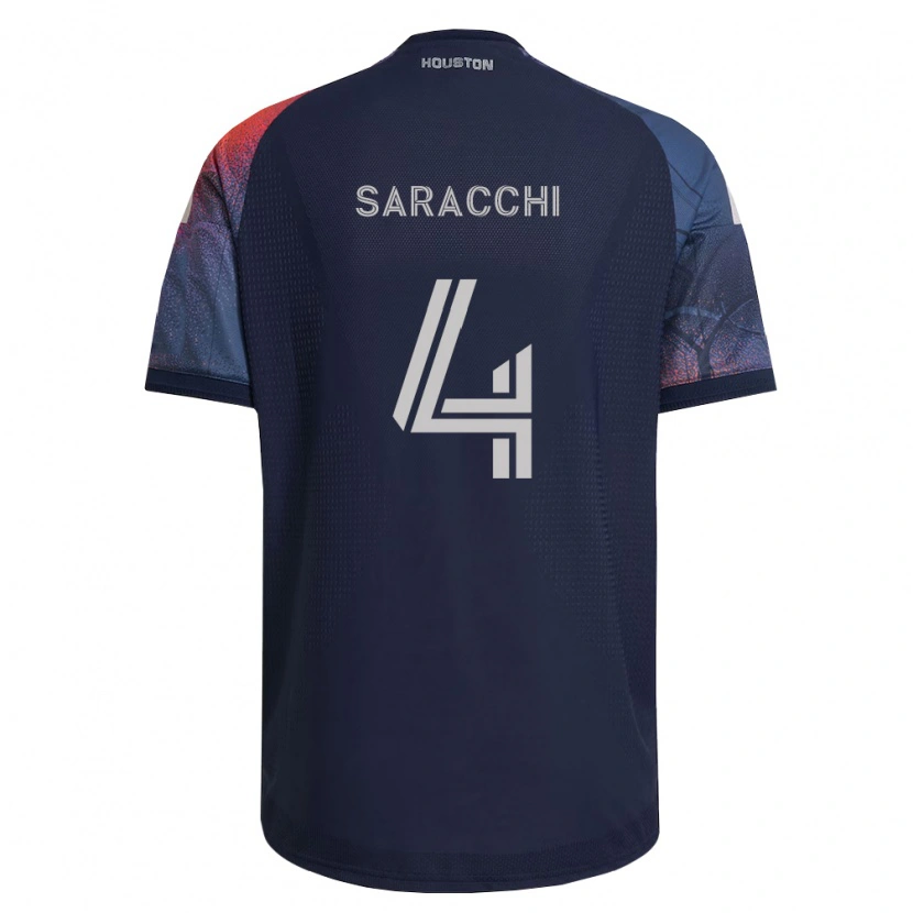 Danxen Men Marcelo Saracchi #4 Deep Blue White Orange Away Jersey 2026/27 T-Shirt