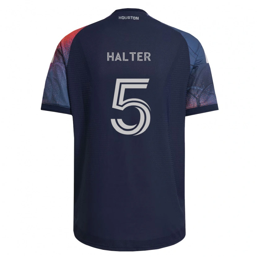 Danxen Men Lucas Halter #5 Deep Blue White Orange Away Jersey 2026/27 T-Shirt
