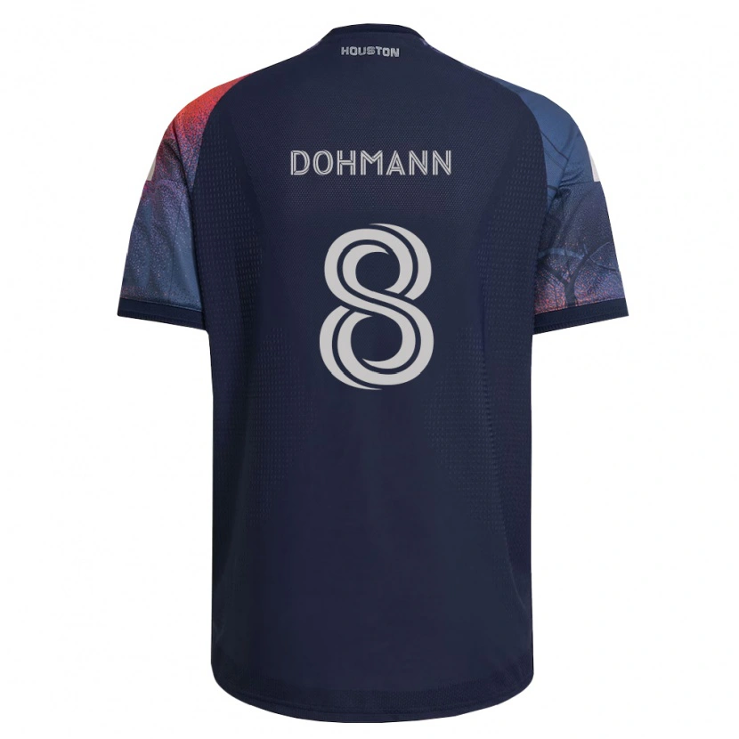 Danxen Men Gustavo Abreu Dohmann #8 Deep Blue White Orange Away Jersey 2026/27 T-Shirt