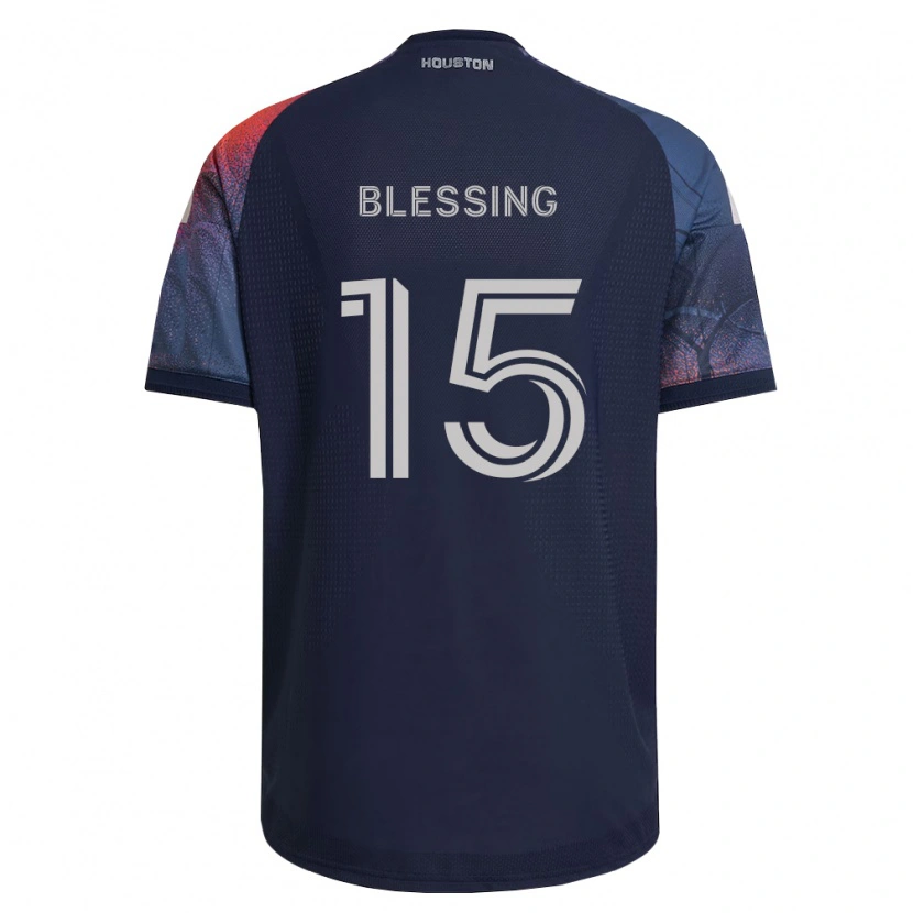 Danxen Men Latif Blessing #15 Deep Blue White Orange Away Jersey 2026/27 T-Shirt