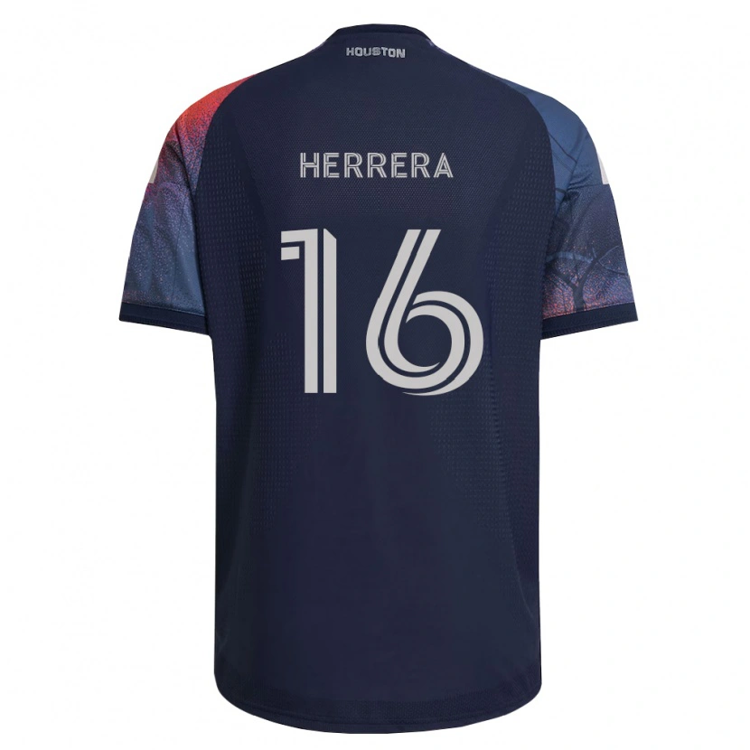 Danxen Men Héctor Herrera #16 Deep Blue White Orange Away Jersey 2026/27 T-Shirt