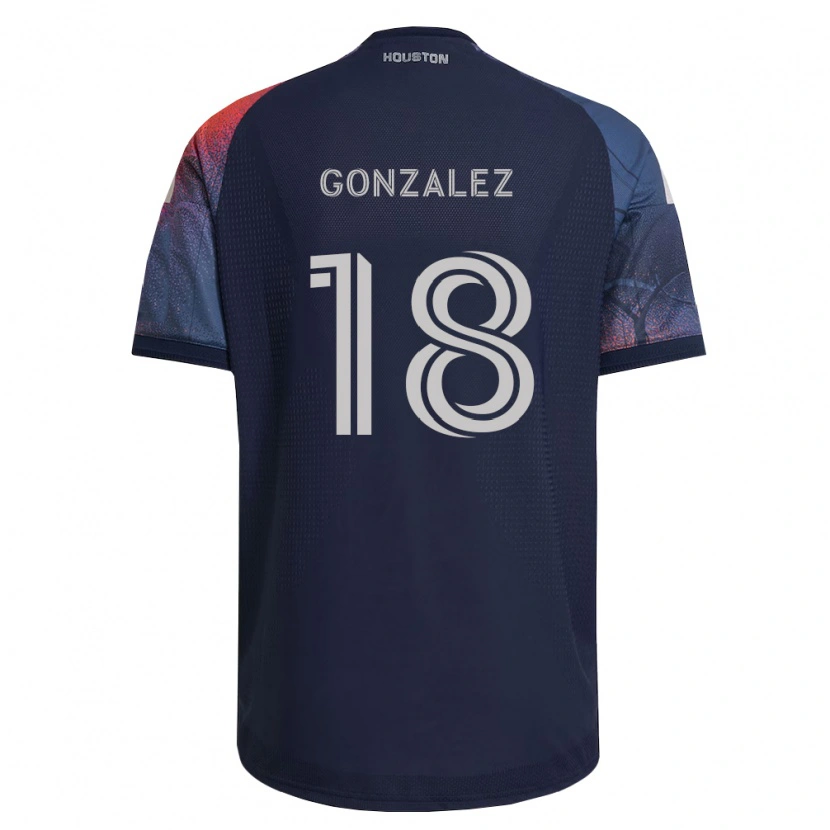 Danxen Men Diego Gonzalez #18 Deep Blue White Orange Away Jersey 2026/27 T-Shirt