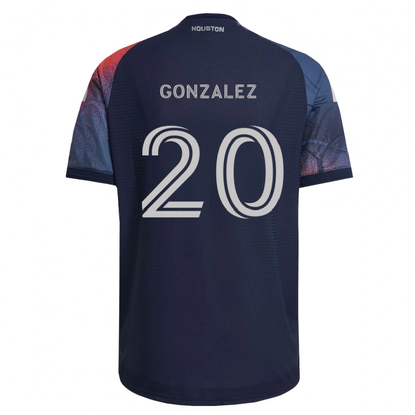 Danxen Men Christopher Gonzalez #20 Deep Blue White Orange Away Jersey 2026/27 T-Shirt
