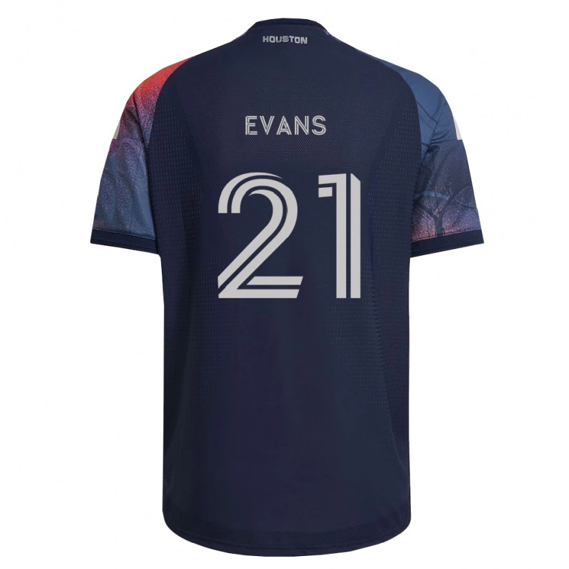 Danxen Men Jacob Evans #21 Deep Blue White Orange Away Jersey 2026/27 T-Shirt