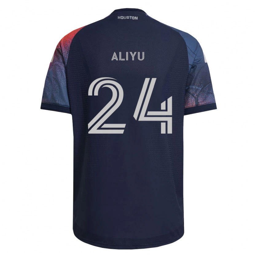 Danxen Men Ibrahim Aliyu #24 Deep Blue White Orange Away Jersey 2026/27 T-Shirt