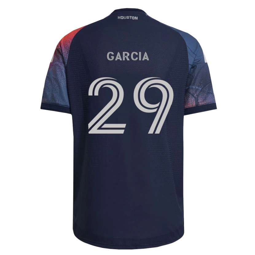 Danxen Men David Garcia #29 Deep Blue White Orange Away Jersey 2026/27 T-Shirt
