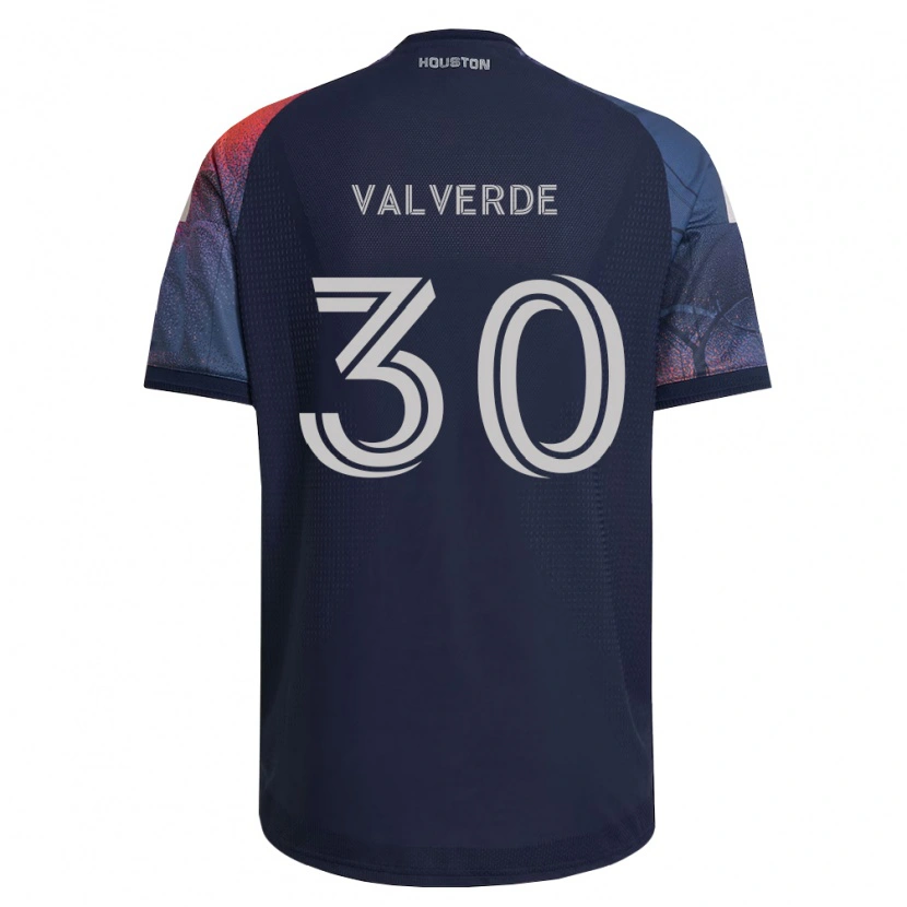 Danxen Men Jefferson Valverde #30 Deep Blue White Orange Away Jersey 2026/27 T-Shirt