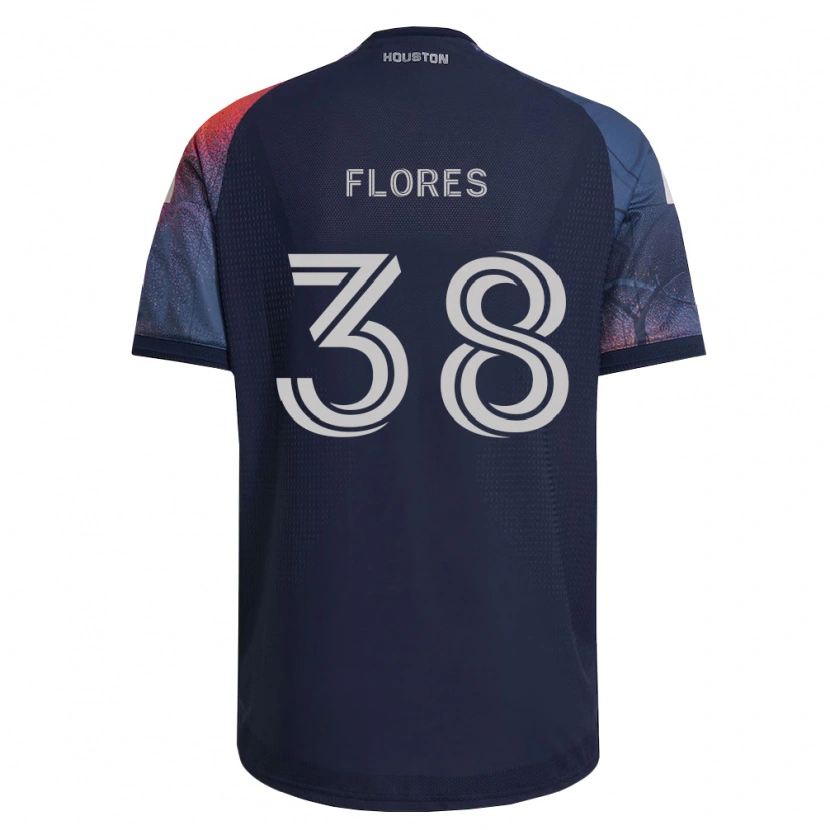 Danxen Men Omar Flores #38 Deep Blue White Orange Away Jersey 2026/27 T-Shirt