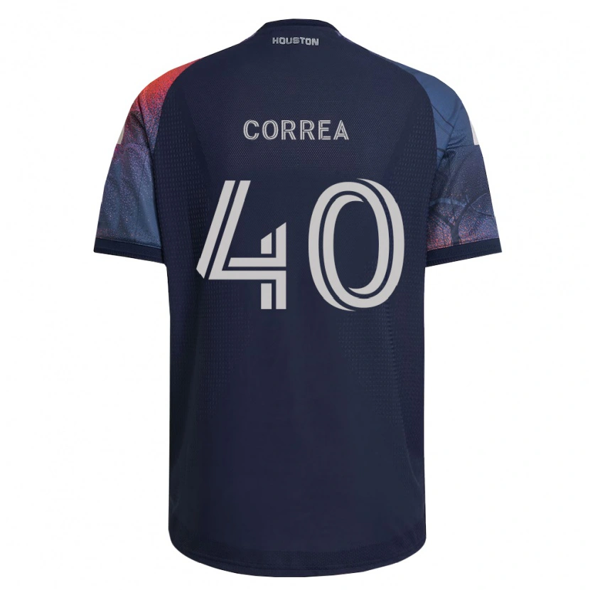 Danxen Men Enrique Correa #40 Deep Blue White Orange Away Jersey 2026/27 T-Shirt