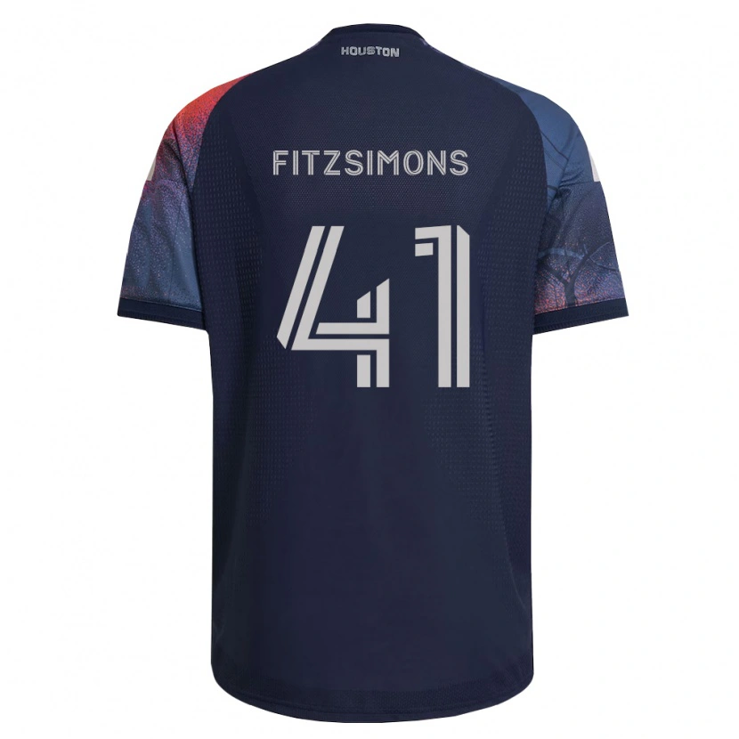 Danxen Men Brogan Fitzsimons #41 Deep Blue White Orange Away Jersey 2026/27 T-Shirt