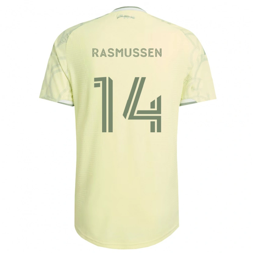 Danxen Men Justin Rasmussen #14 Beige White Away Jersey 2026/27 T-Shirt