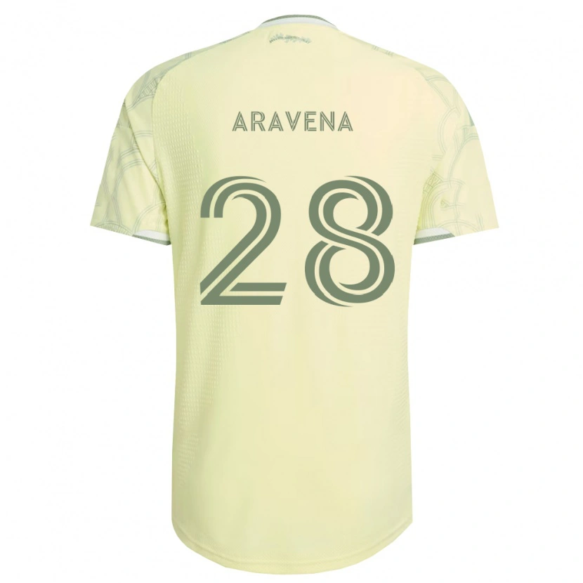 Danxen Men Alexander Aravena #28 Beige White Away Jersey 2026/27 T-Shirt