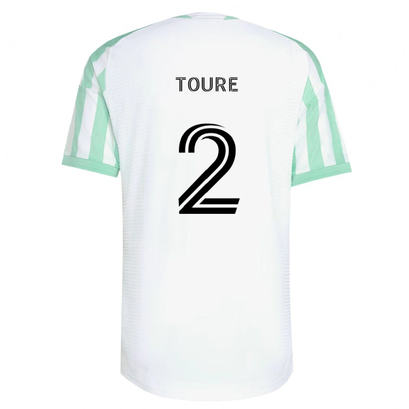 Danxen Men Cheick Touré #2 Light Green Black White Away Jersey 2026/27 T-Shirt