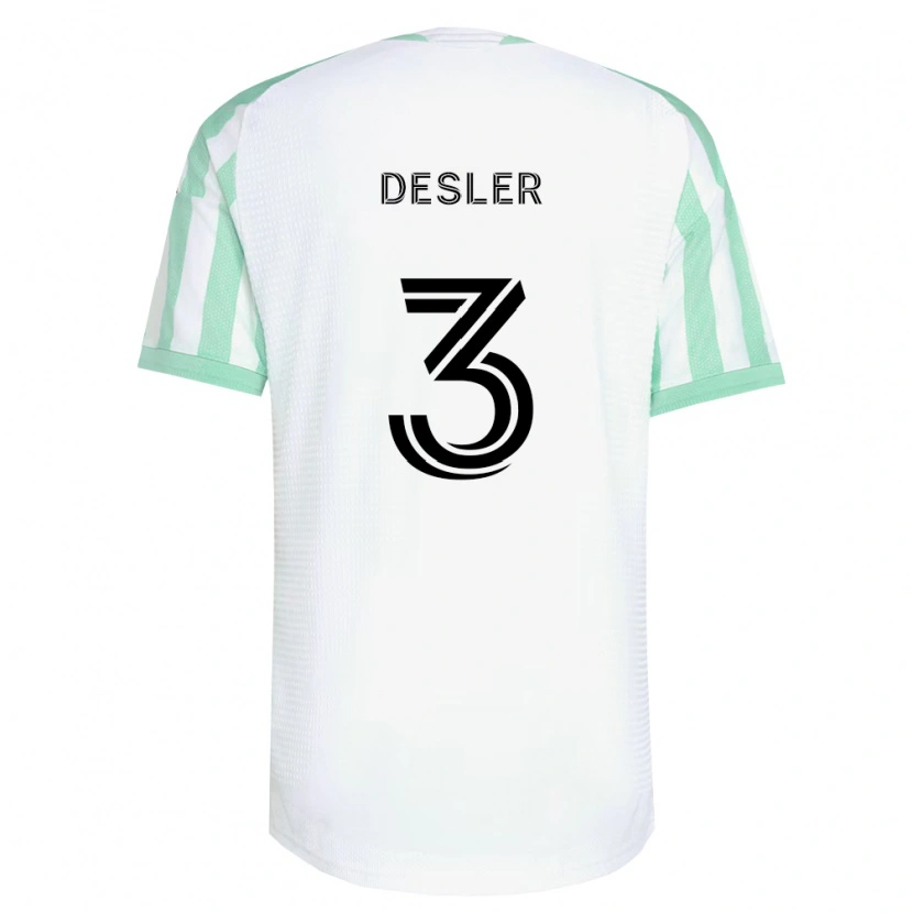 Danxen Men Mikkel Desler #3 Light Green Black White Away Jersey 2026/27 T-Shirt