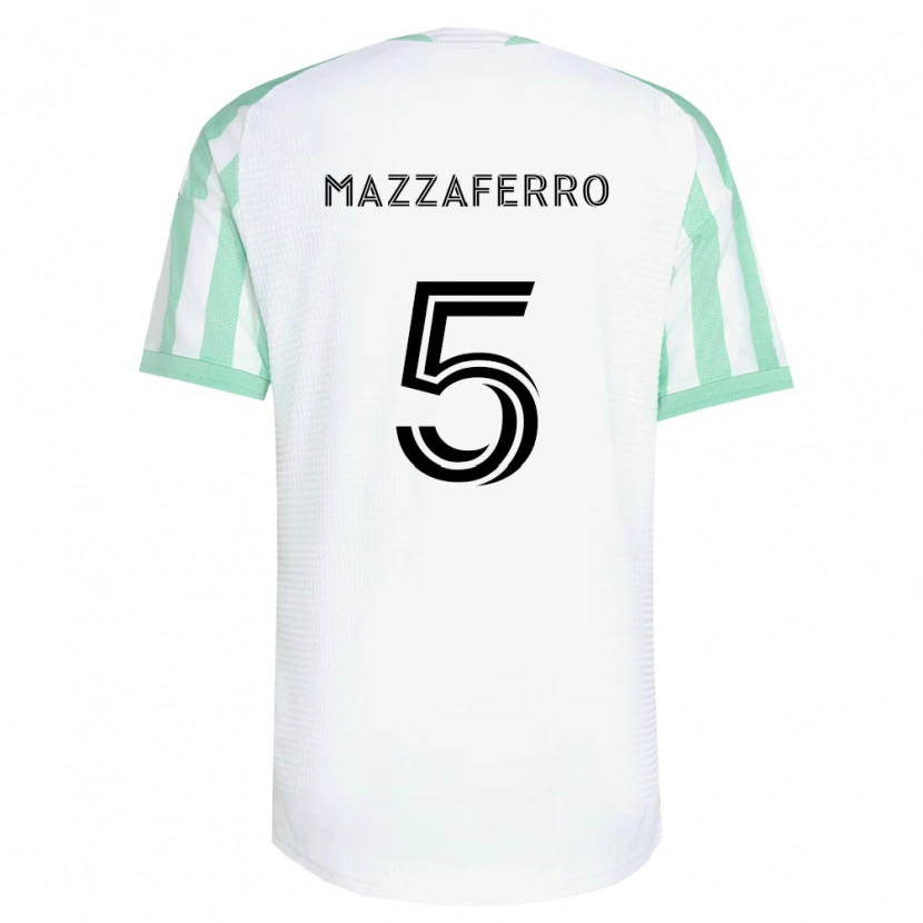 Danxen Men Salvatore Mazzaferro #5 Light Green Black White Away Jersey 2026/27 T-Shirt