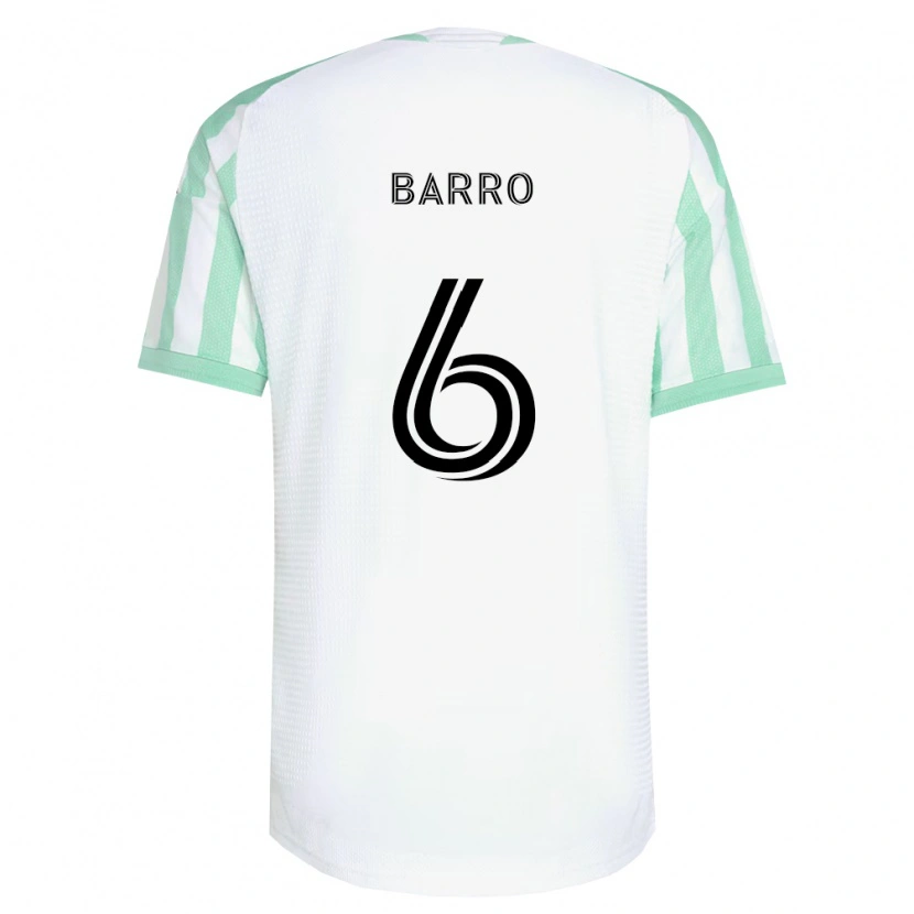 Danxen Men Djakaría Barro #6 Light Green Black White Away Jersey 2026/27 T-Shirt