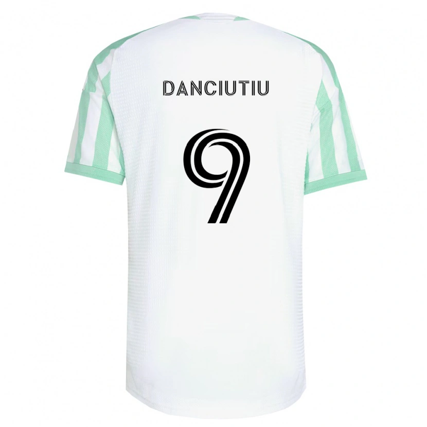 Danxen Men Vlad Dănciuțiu #9 Light Green Black White Away Jersey 2026/27 T-Shirt
