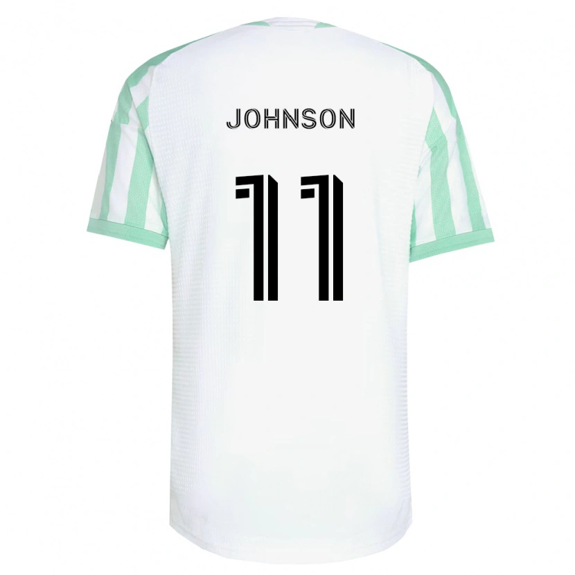 Danxen Men Emmanuel Johnson #11 Light Green Black White Away Jersey 2026/27 T-Shirt