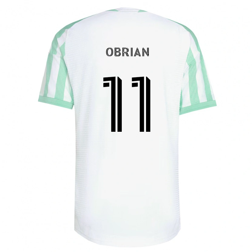 Danxen Men Jáder Obrian #11 Light Green Black White Away Jersey 2026/27 T-Shirt