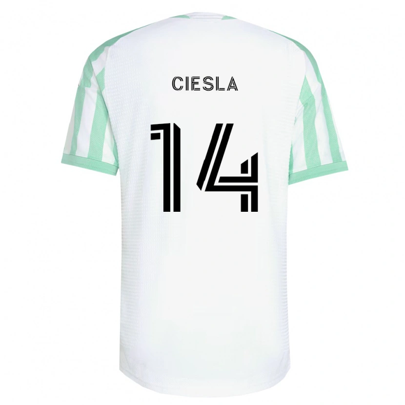 Danxen Men Daniel Ciesla #14 Light Green Black White Away Jersey 2026/27 T-Shirt