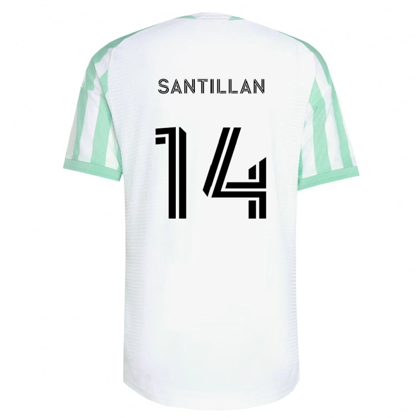 Danxen Men Jonathan Santillan #14 Light Green Black White Away Jersey 2026/27 T-Shirt