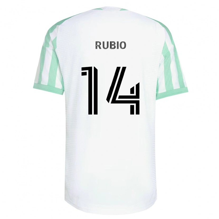 Danxen Men Diego Rubio #14 Light Green Black White Away Jersey 2026/27 T-Shirt