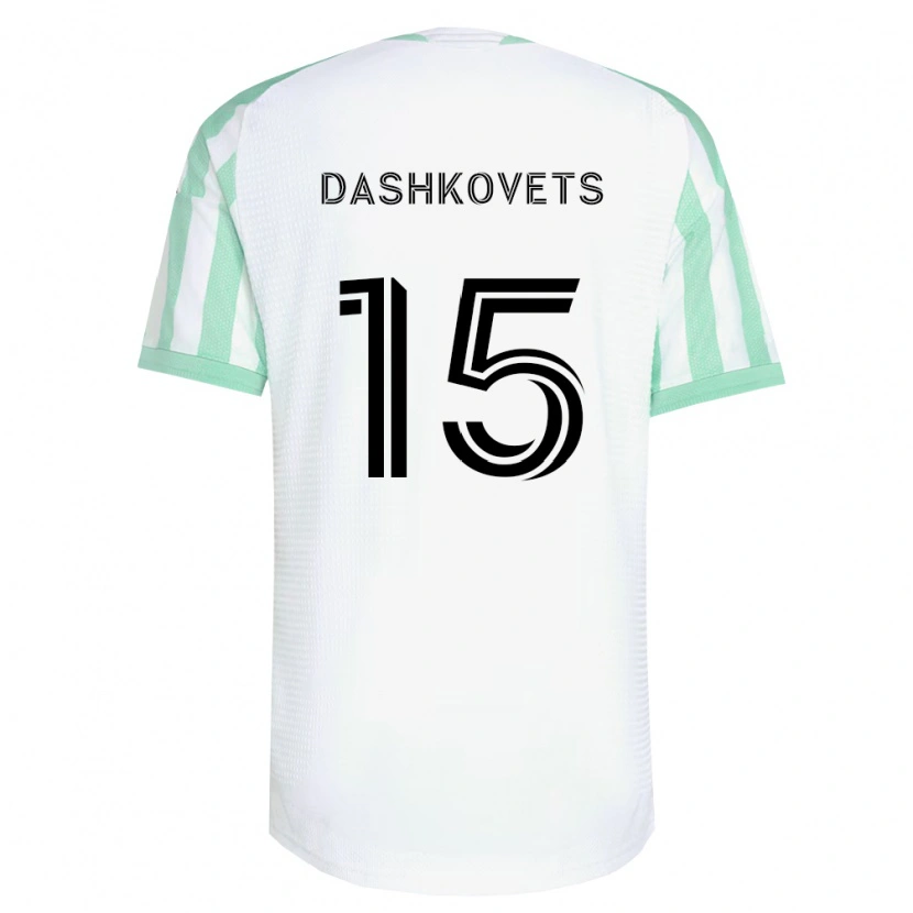 Danxen Men Artem Dashkovets #15 Light Green Black White Away Jersey 2026/27 T-Shirt