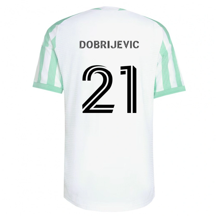 Danxen Men Stefan Dobrijevic #21 Light Green Black White Away Jersey 2026/27 T-Shirt