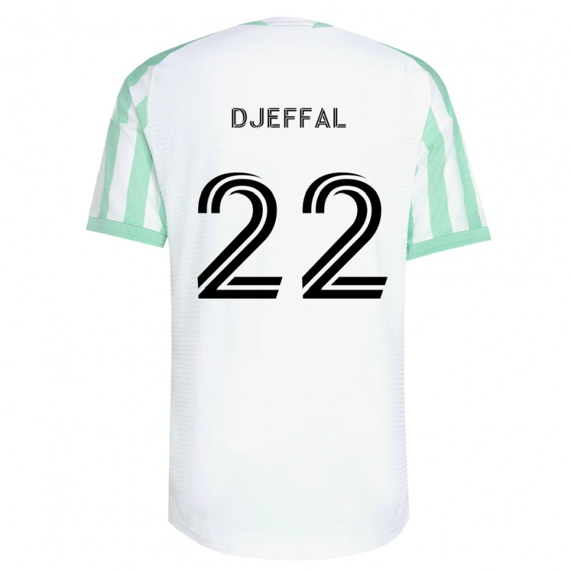 Danxen Men Sofiane Djeffal #22 Light Green Black White Away Jersey 2026/27 T-Shirt