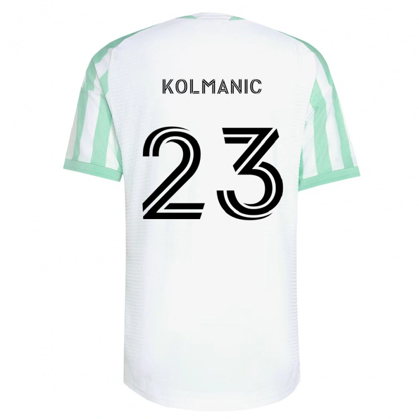 Danxen Men Žan Kolmanič #23 Light Green Black White Away Jersey 2026/27 T-Shirt