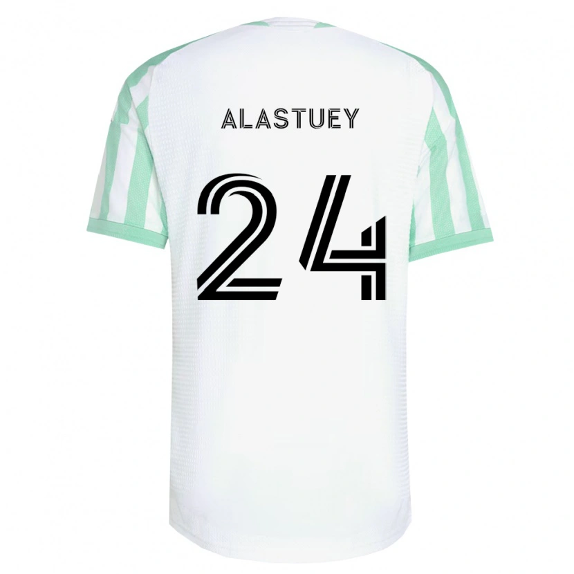 Danxen Men Jorge Alastuey #24 Light Green Black White Away Jersey 2026/27 T-Shirt