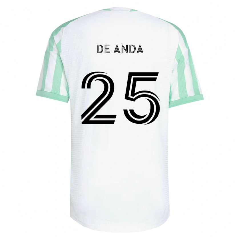 Danxen Men Anthony De Anda #25 Light Green Black White Away Jersey 2026/27 T-Shirt