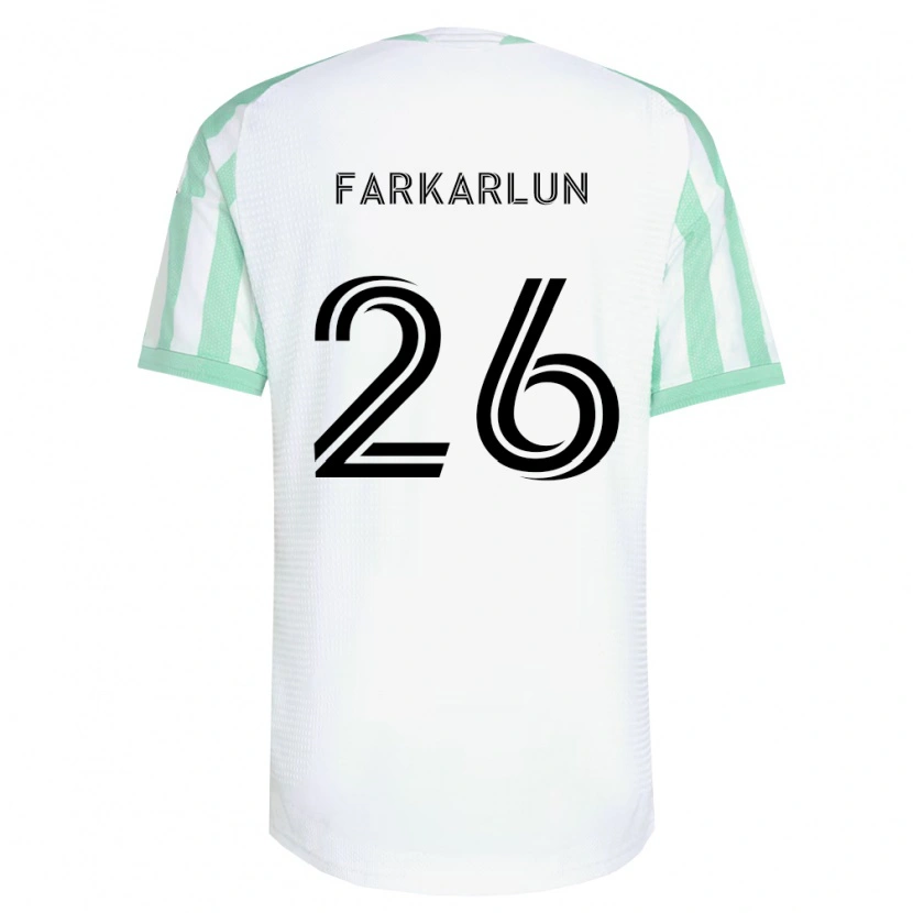 Danxen Men Jimmy Farkarlun #26 Light Green Black White Away Jersey 2026/27 T-Shirt