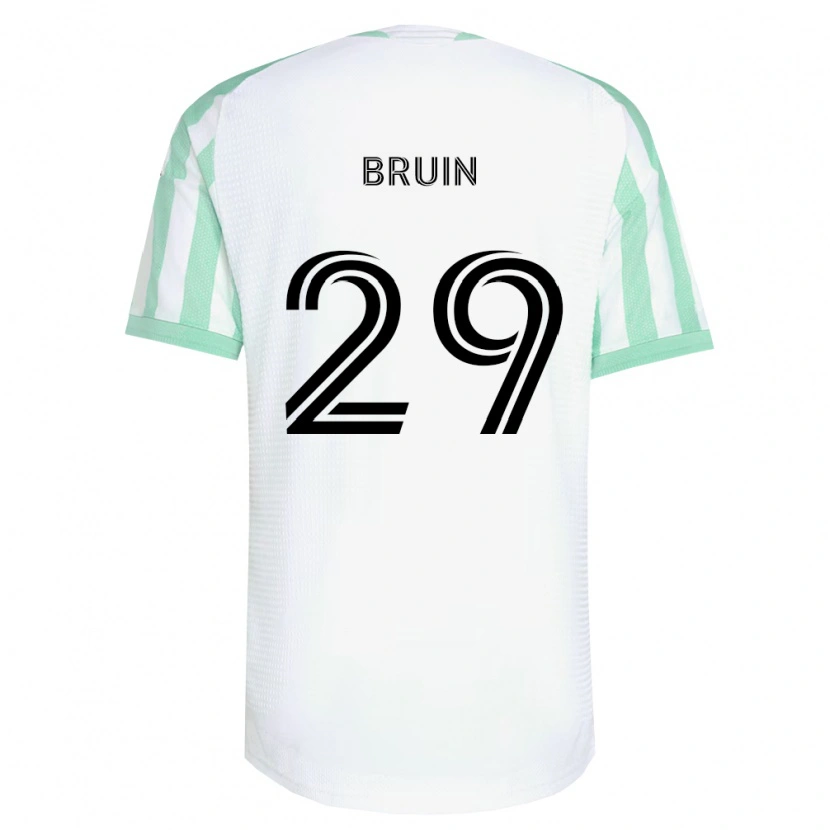 Danxen Men Will Bruin #29 Light Green Black White Away Jersey 2026/27 T-Shirt