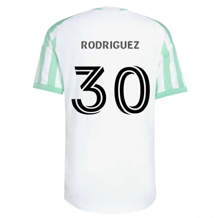 Danxen Men Memo Rodríguez #30 Light Green Black White Away Jersey 2026/27 T-Shirt