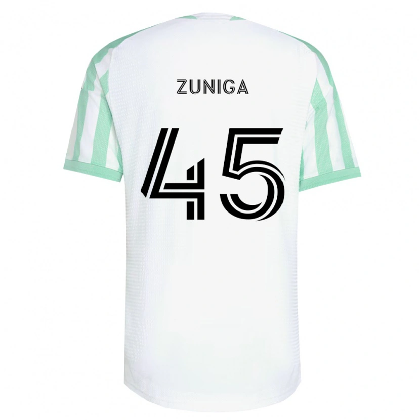 Danxen Men Abner Zuñiga #45 Light Green Black White Away Jersey 2026/27 T-Shirt