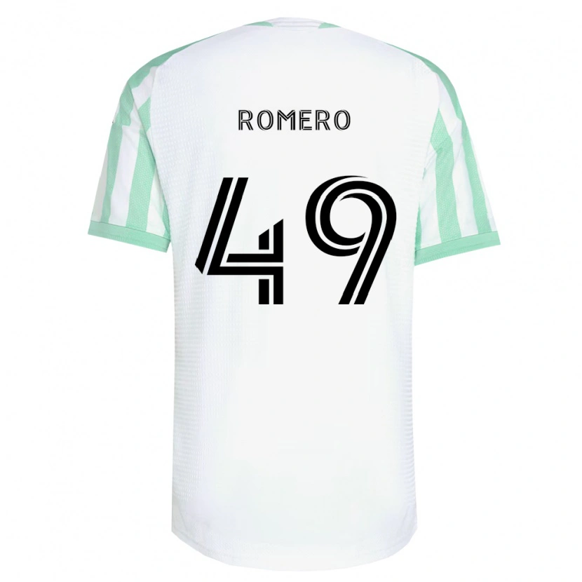Danxen Men David Romero #49 Light Green Black White Away Jersey 2026/27 T-Shirt