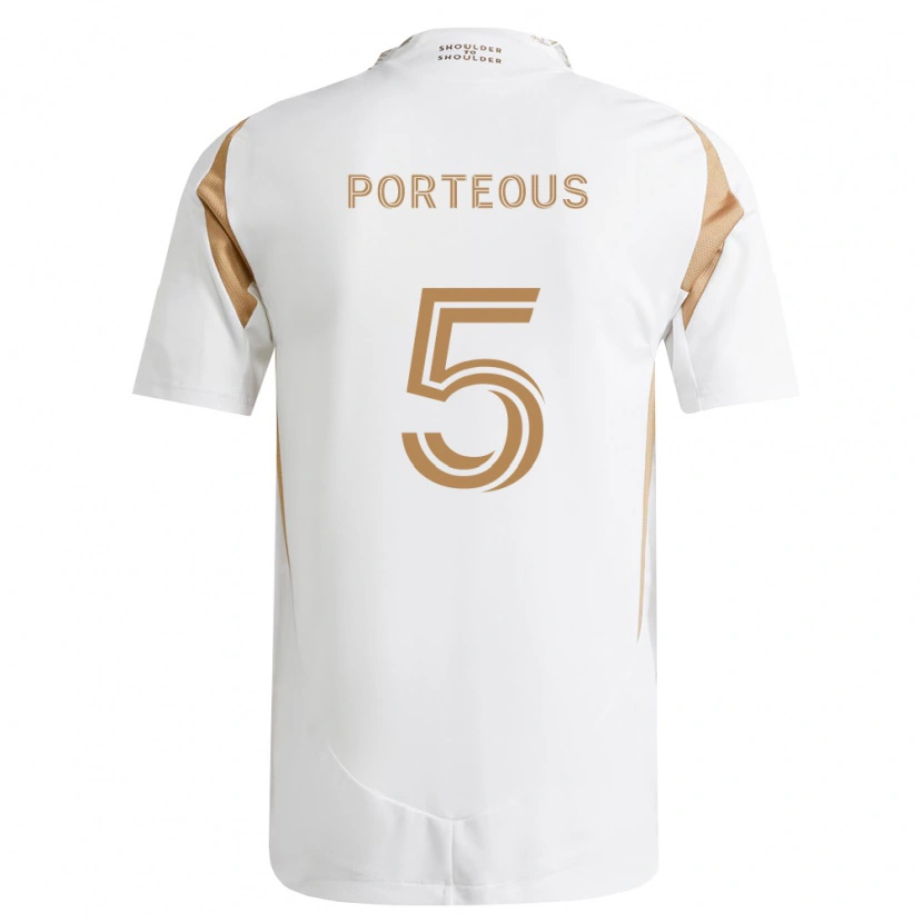 Danxen Men Ryan Porteous #5 White Brown Away Jersey 2026/27 T-Shirt
