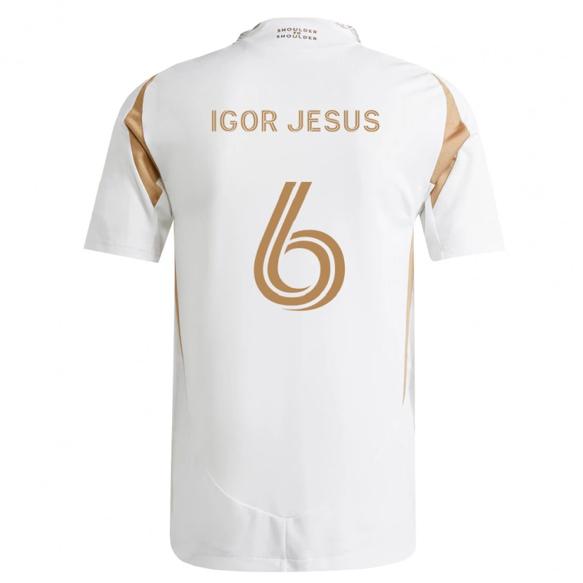 Danxen Men Igor Jesus #6 White Brown Away Jersey 2026/27 T-Shirt