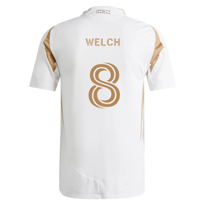 Danxen Men Levi Welch #8 White Brown Away Jersey 2026/27 T-Shirt