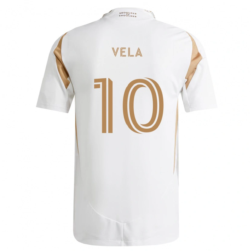 Danxen Men Carlos Vela #10 White Brown Away Jersey 2026/27 T-Shirt