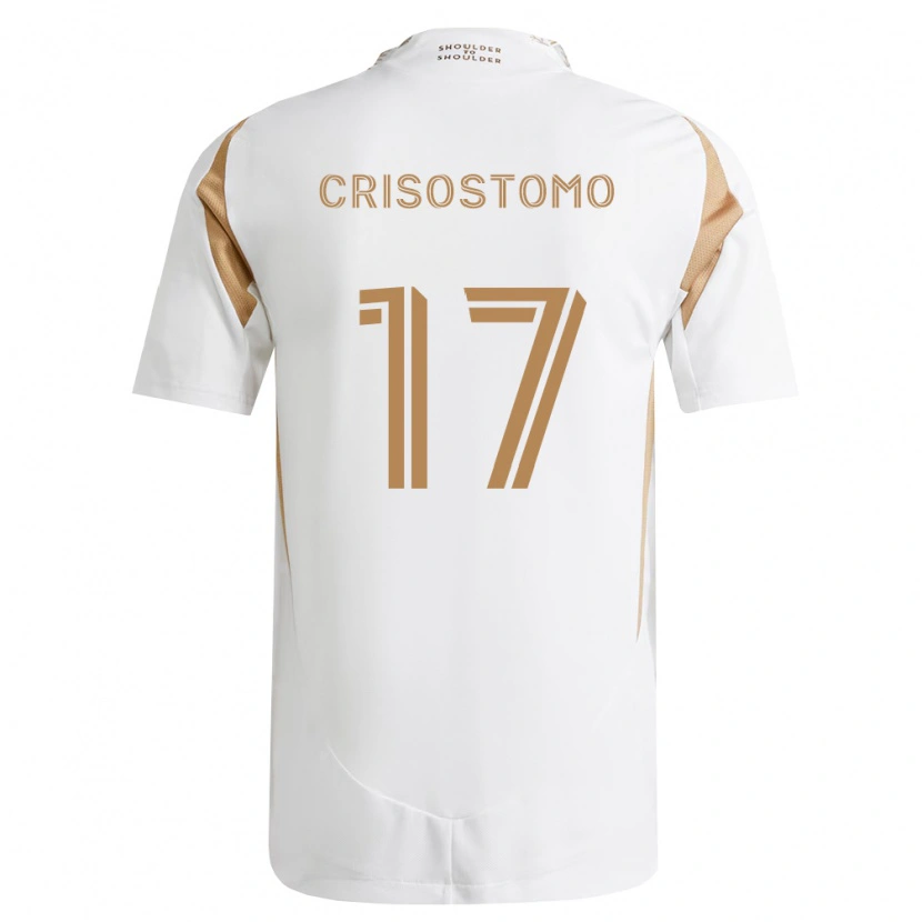 Danxen Men Danny Crisostomo #17 White Brown Away Jersey 2026/27 T-Shirt