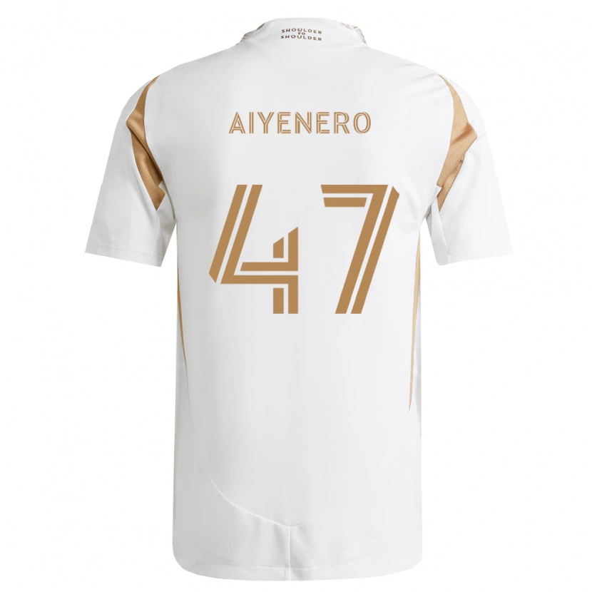 Danxen Men Marius Aiyenero #47 White Brown Away Jersey 2026/27 T-Shirt